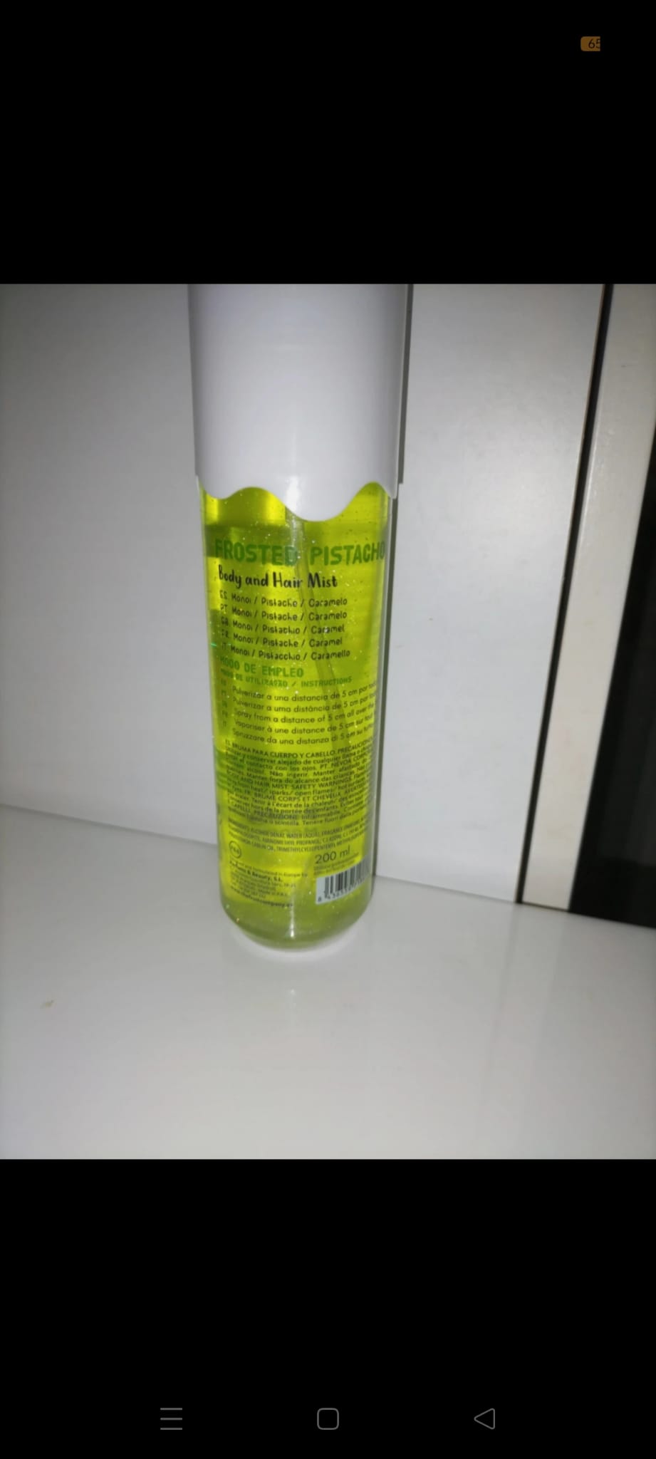 Body mist ad Heir